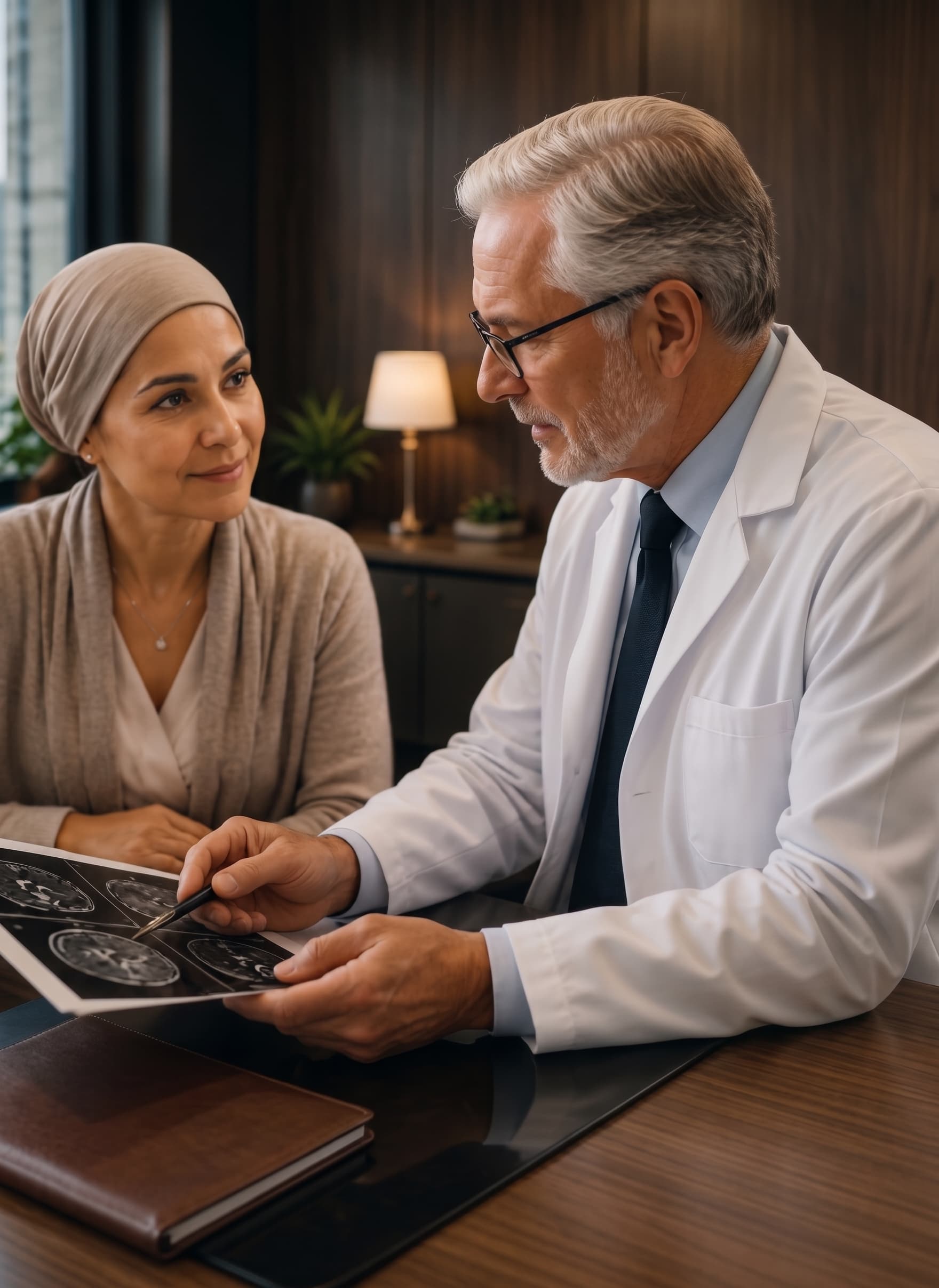 Doctor consulting with a patient