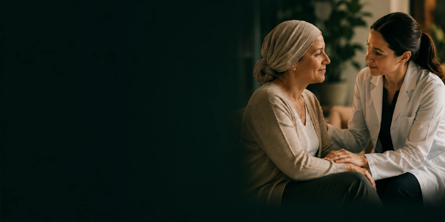 Doctor comforting patient - Cancer Care Coordination